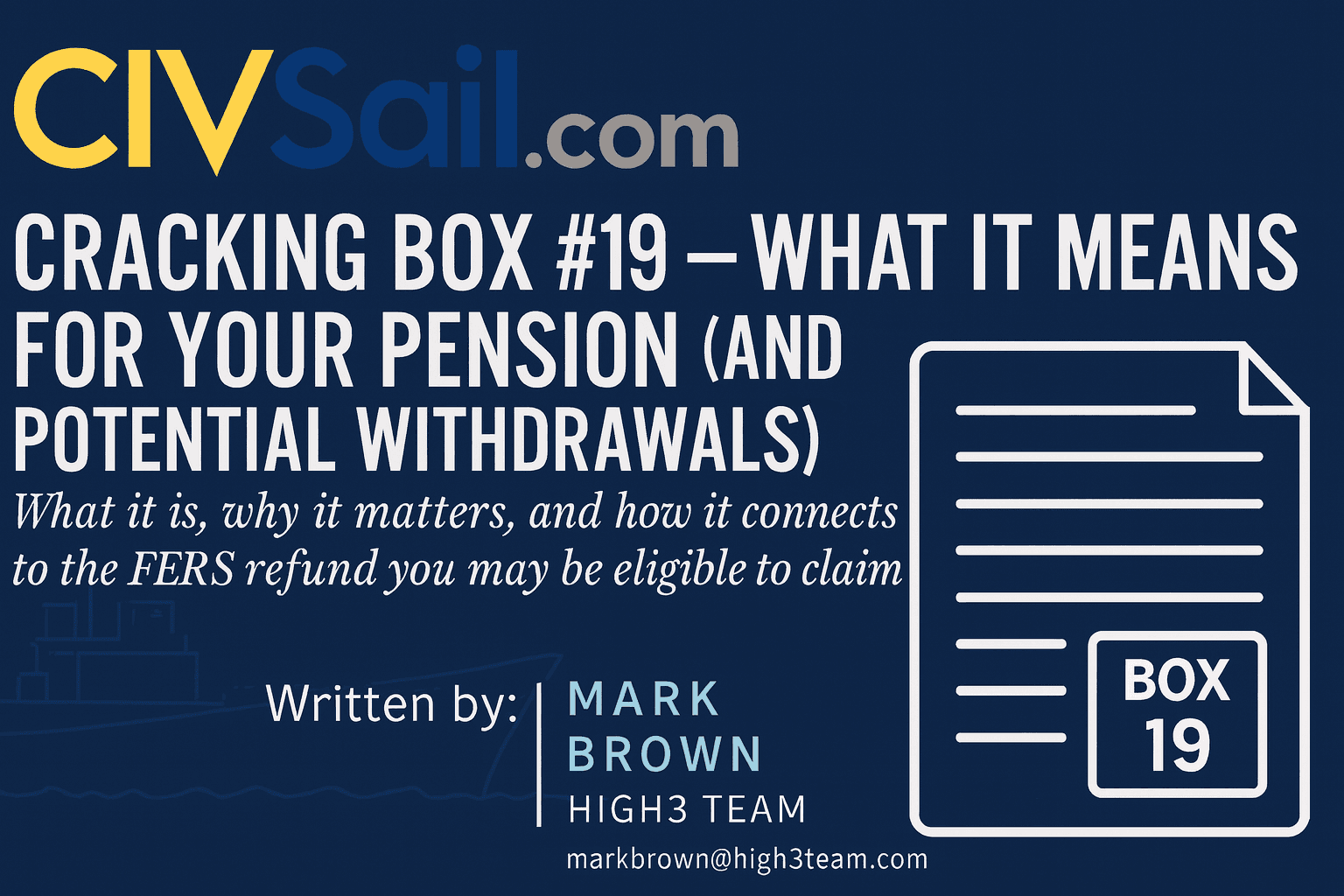 Cracking Box #19 — What It Means for Your Pension