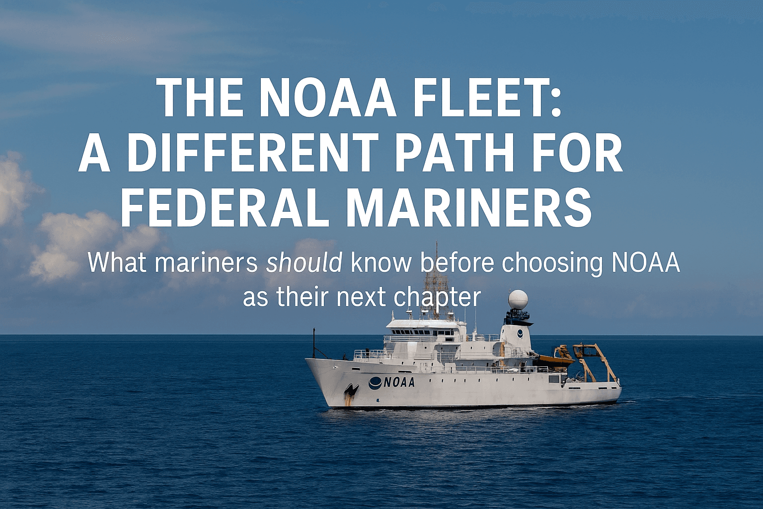 The NOAA Fleet: A Different Path for Federal Mariners